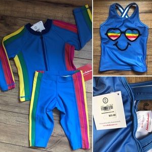 Hanna Andersson rash guard, pants, & tank set